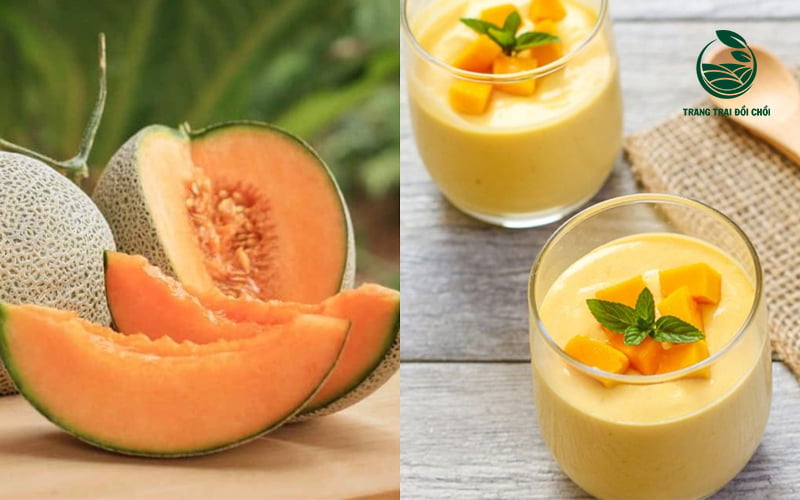 Món ăn dặm từ dưa lưới và sữa đơn giản cho bé